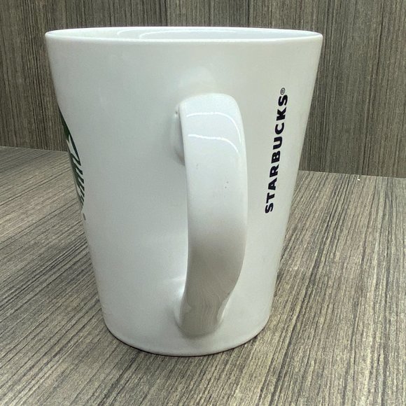 2017 Starbucks White Coffee Mug 12 fl oz Iconic Green Mermaid Siren Logo - Picture 6 of 6